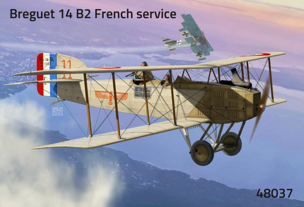 1/48 Breguet 14 B2 'French service' (2x camo)