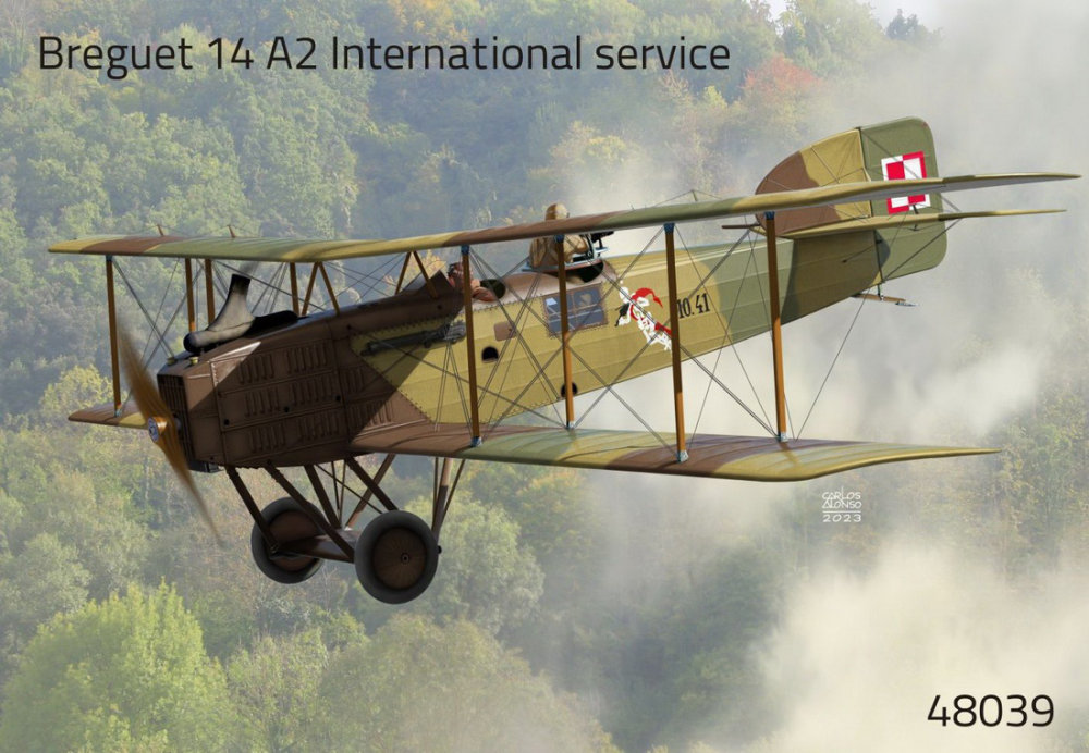 1/48 Breguet 14 A2 'Internat. service' (4x camo)