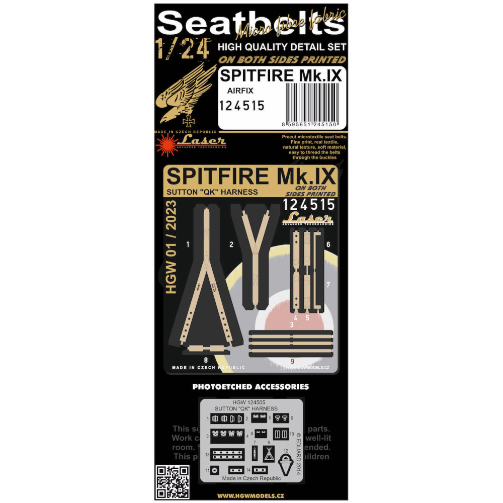 1/24 Seatbelts Spitfire Mk.IX (laser)