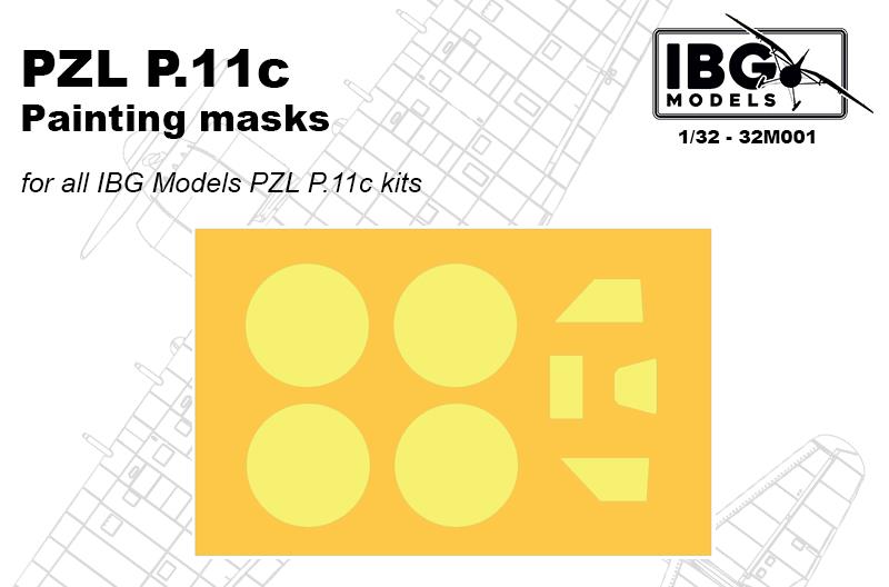 1/32 PZL P.11c Painting Mask set