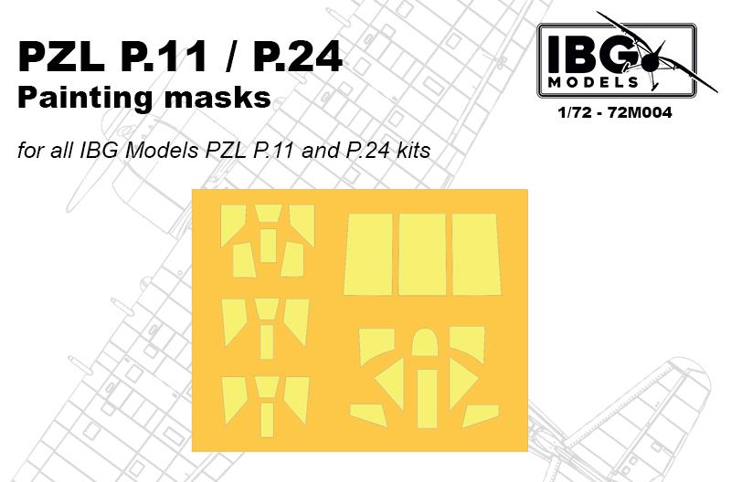 1/72 PZL P.11/P.24 Painting Mask set