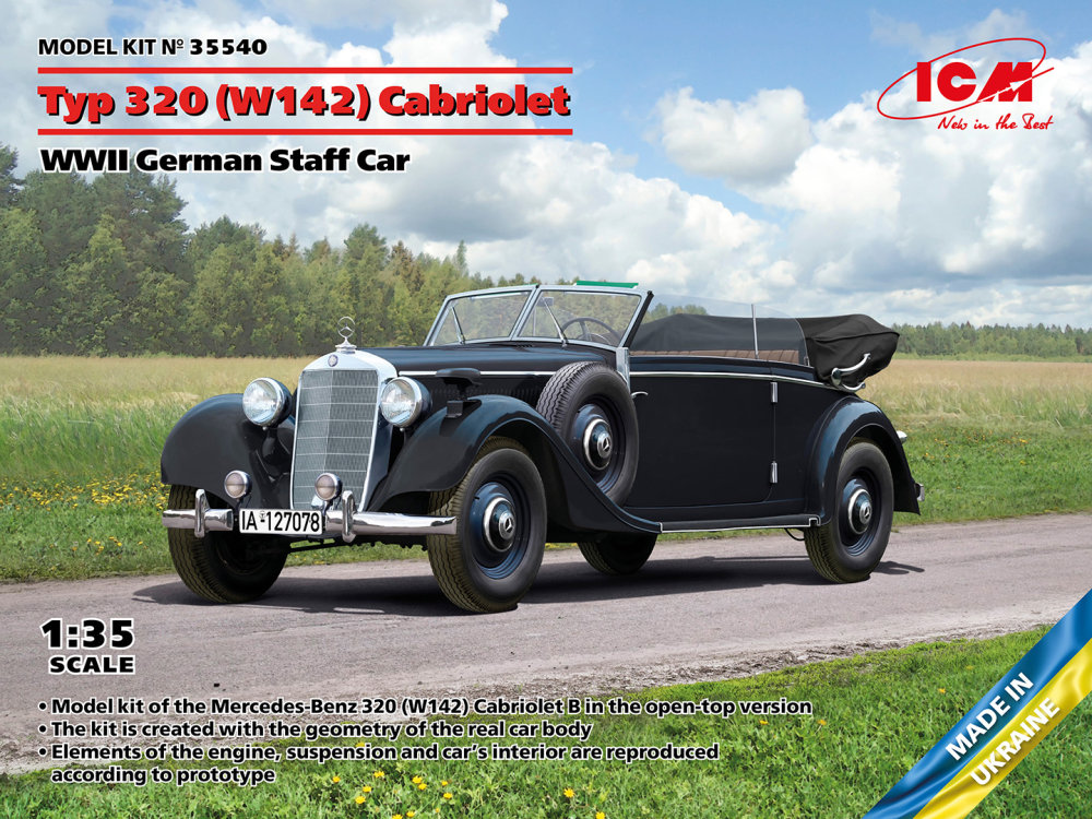 1/35 Typ 320 (W142) Cabriolet, German Staff Car
