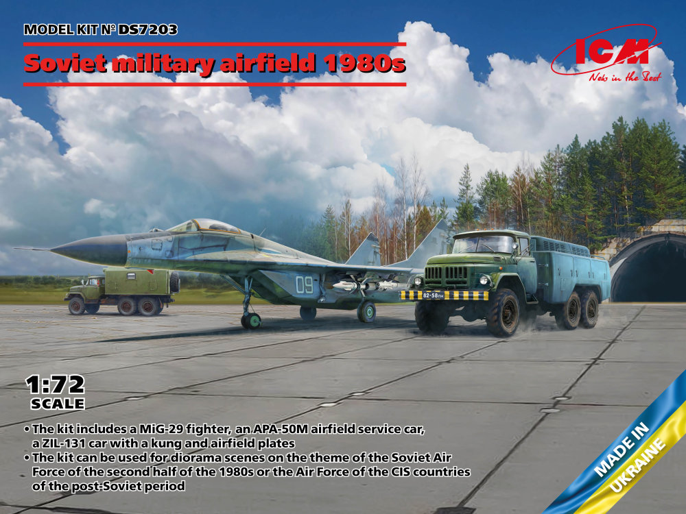 1/72 Soviet military airfield 1980s DIORAMA SET