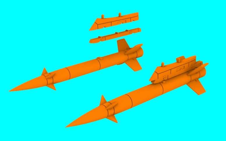 1/72 Pescatore Anti-ship missile (3D-Printed)