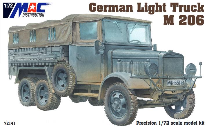 1/72 German Light Truck M 206 w/ canvas