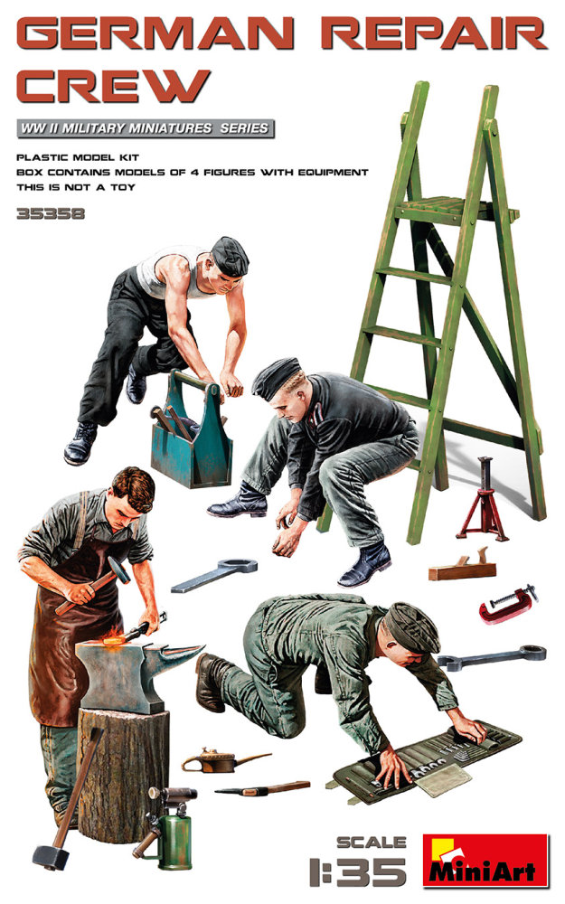 1/35 German Repair Crew (4 fig. & equipment)