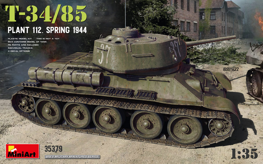 1/35 T-34/85 Plant 112, Spring 1944 (4x camo)