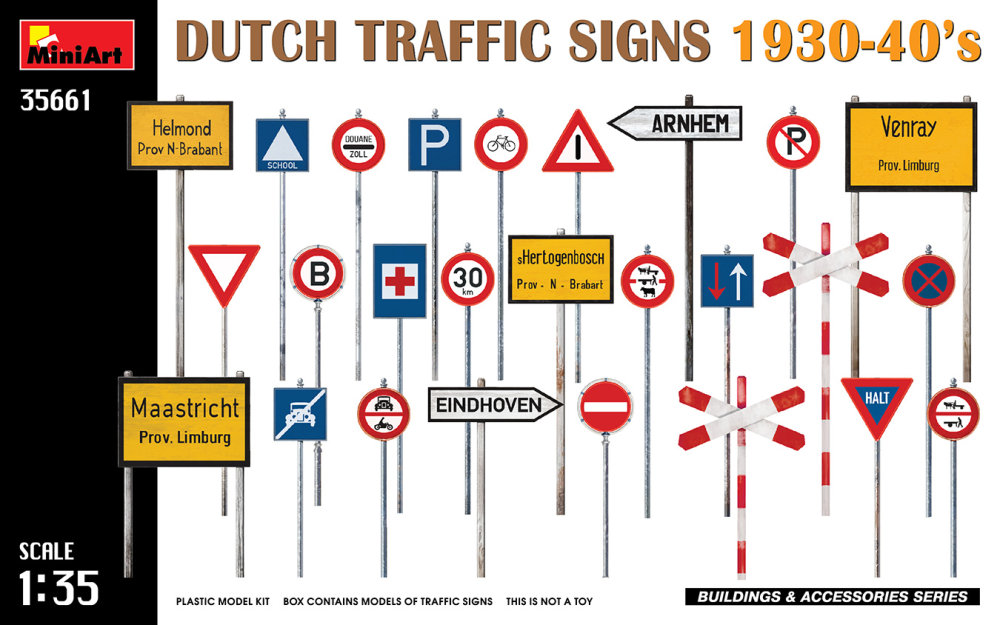1/35 Dutch Traffic Signs 1930-40's