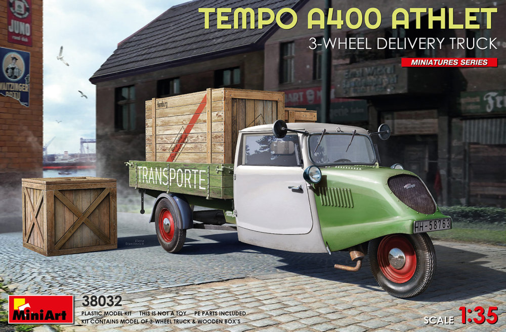 1/35 Tempo A400 Athlet 3-Wheel Delivery Truck