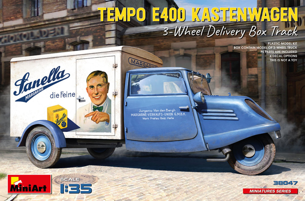 1/35 Tempo E400 Kastenwagen 3-wheel delivery truck