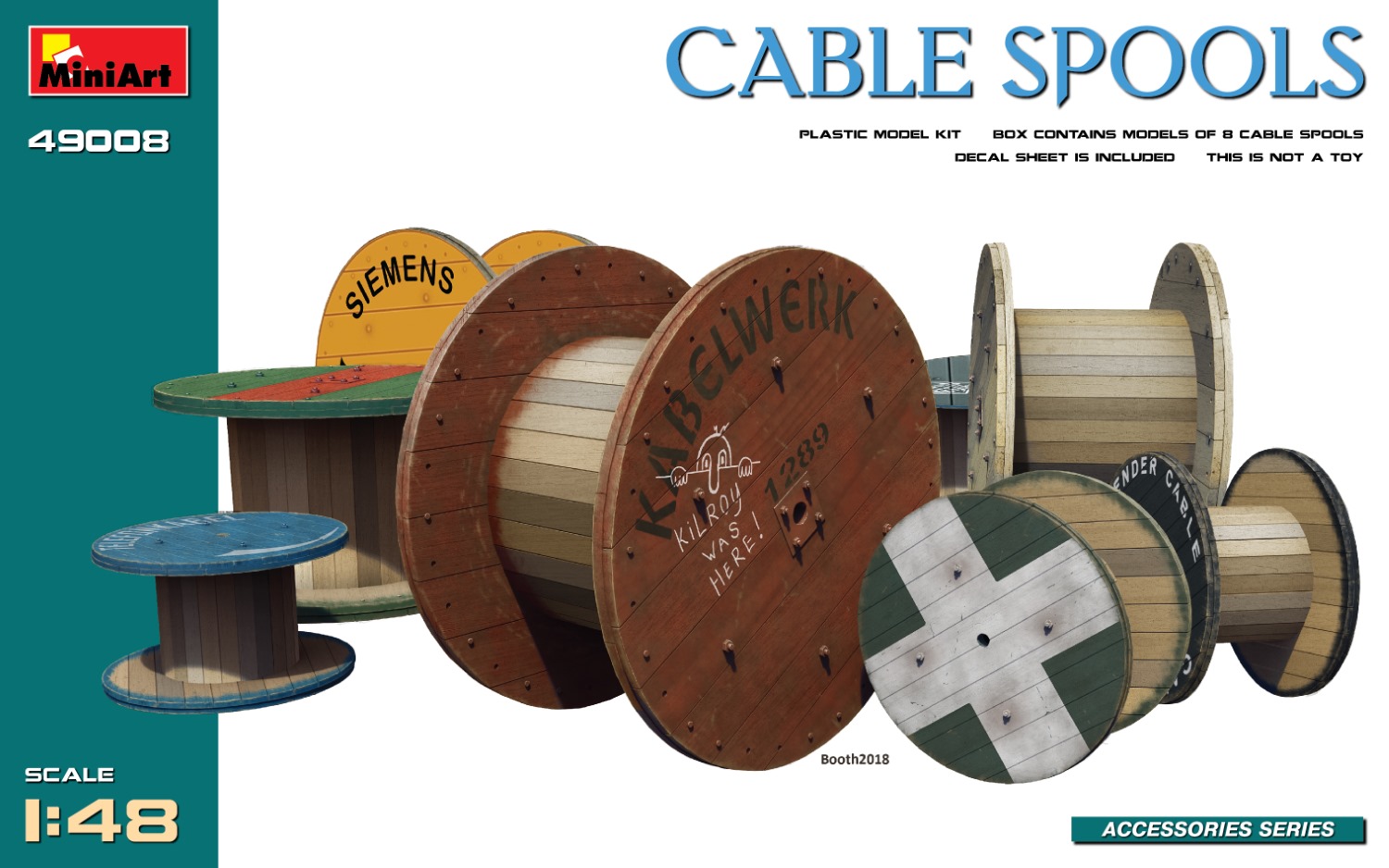 1/48 Cable Spools (8 pcs.)