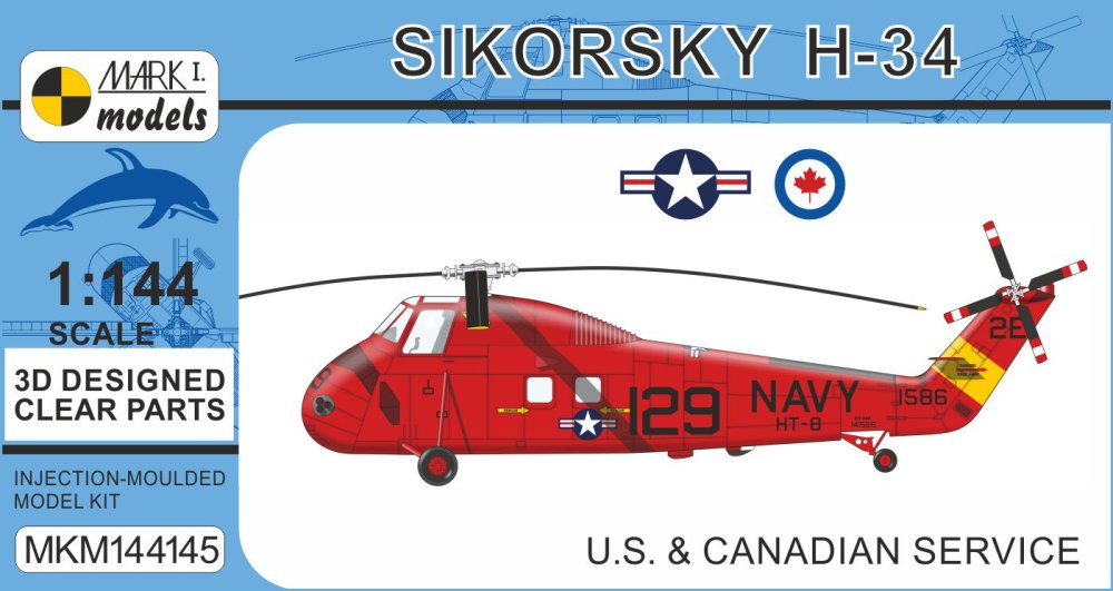 1/144 Sikorsky H-34 (US & Canadian Service)