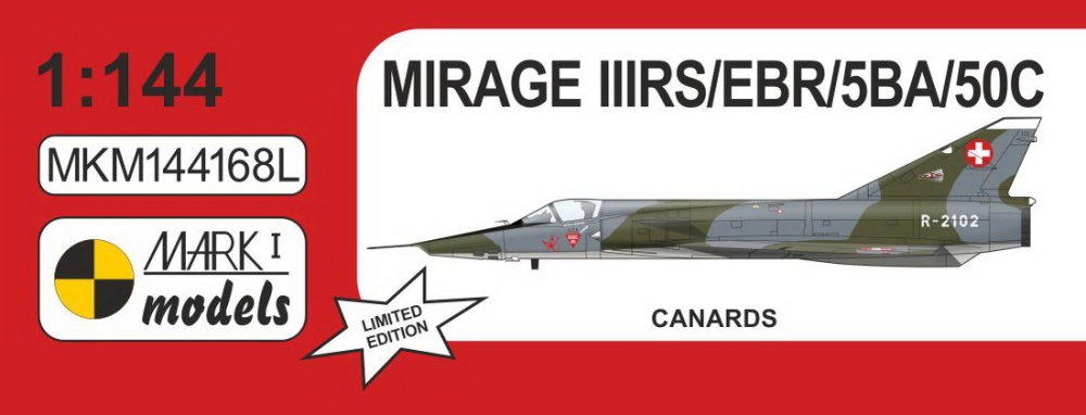 1/144 Mirage IIIRS/EBR/5BA/50C (plastic bag)