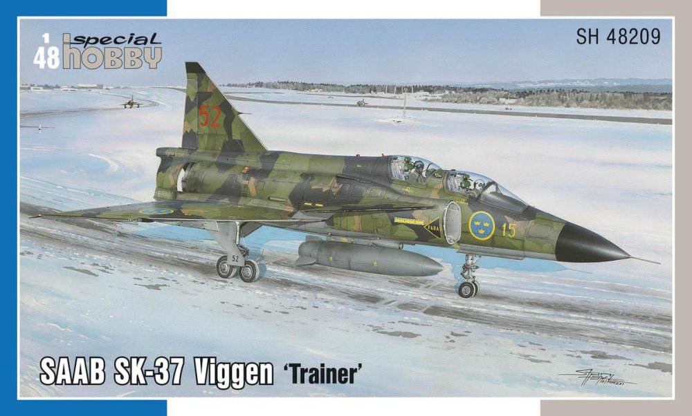 1/48 SAAB SK-37 Viggen 'Trainer' (3x camo)