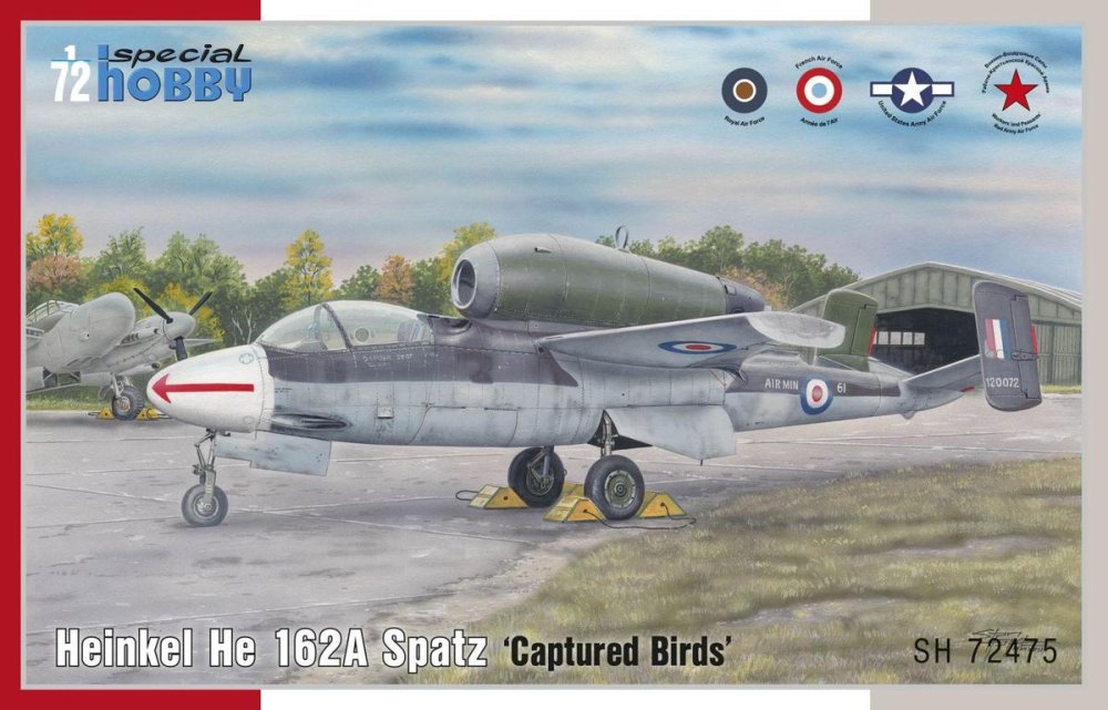 1/72 He 162A Spatz 'Captured Birds' (4x camo)