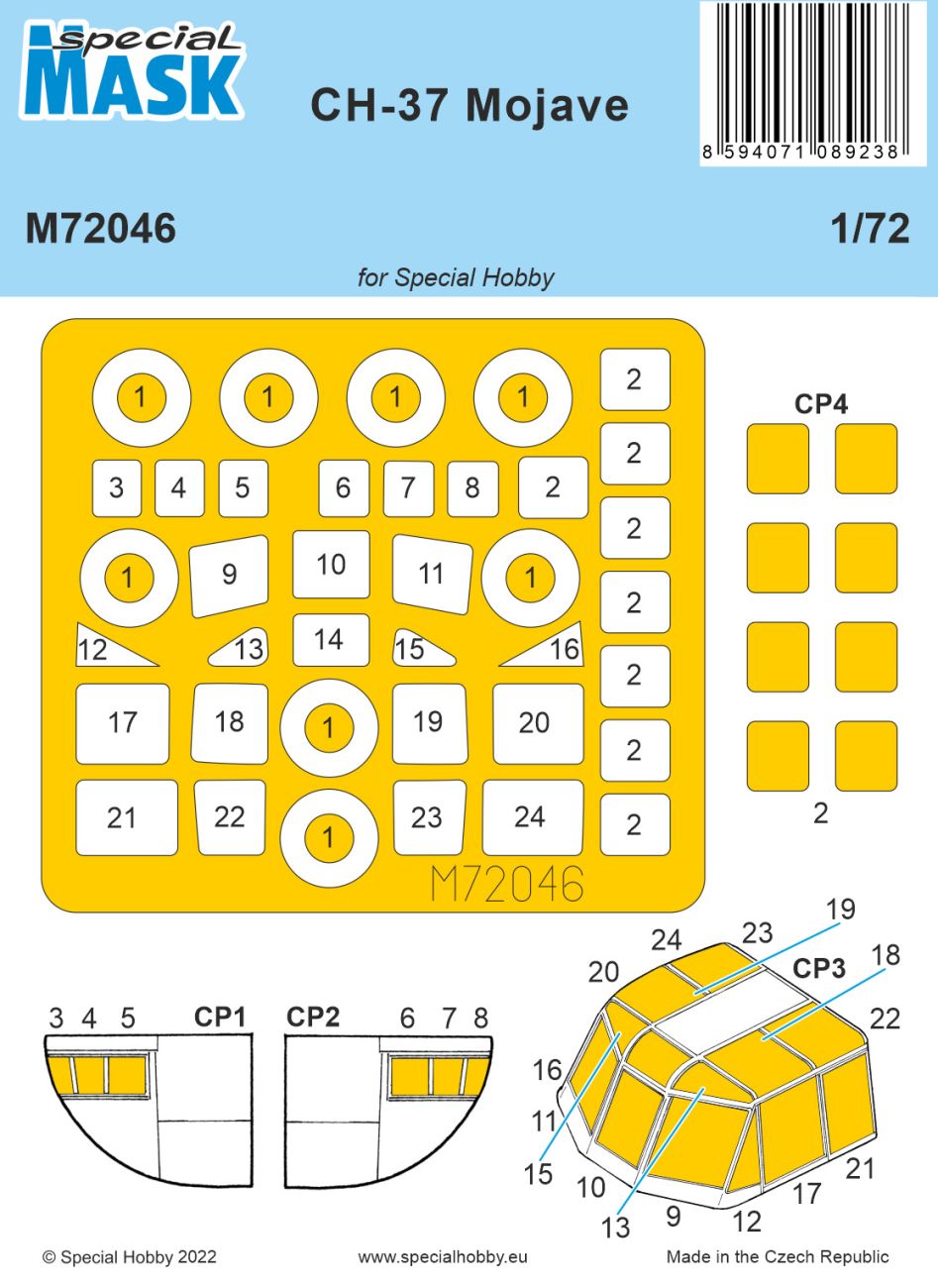 1/72 Mask for CH-37 Mojave (SP.HOBBY)