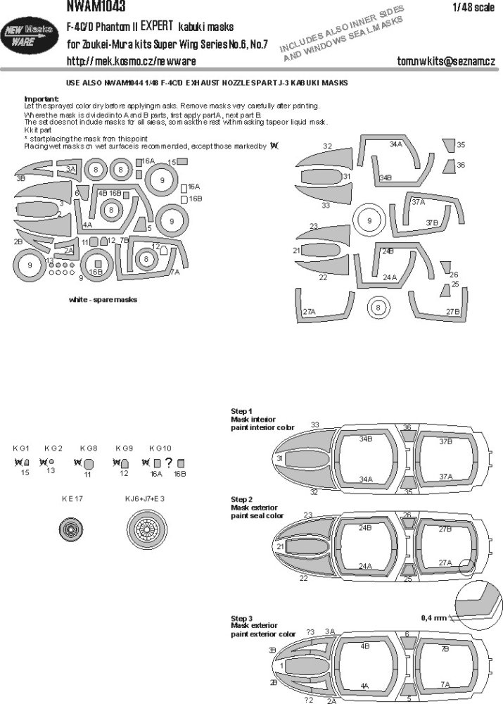 1/48 Mask F-4C/D Phantom II EXPERT (ZOUKEI)