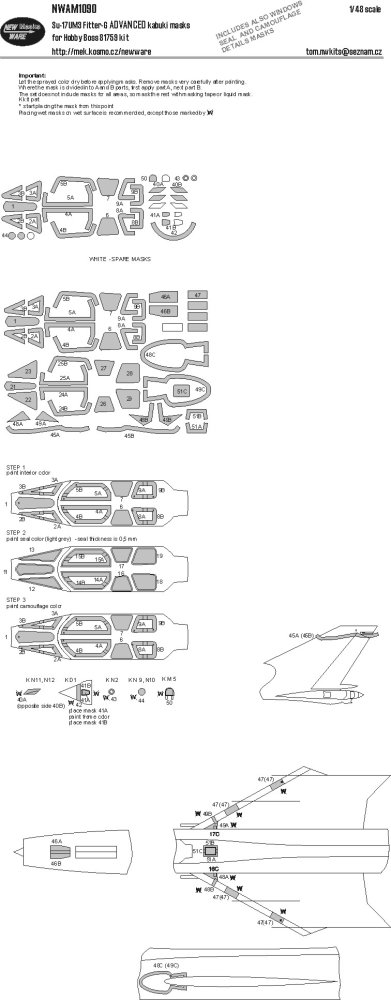 1/48 Mask Su-17UM3 Fitter-G ADVANCED (HOBBYB)