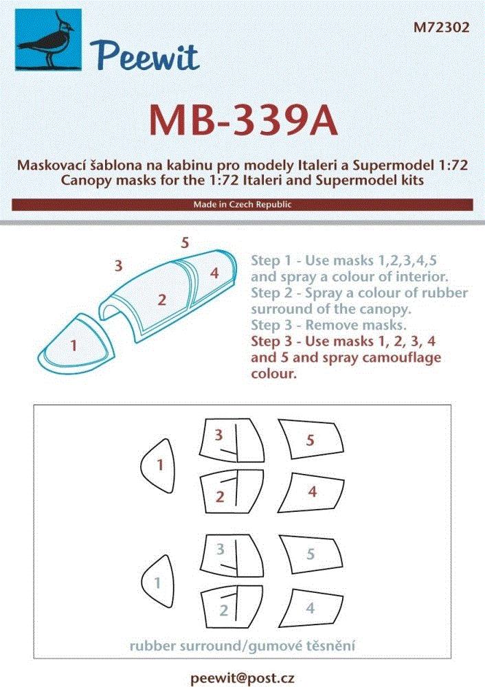 1/72 Canopy mask MB-339A (ITAL/SUPERMODEL)