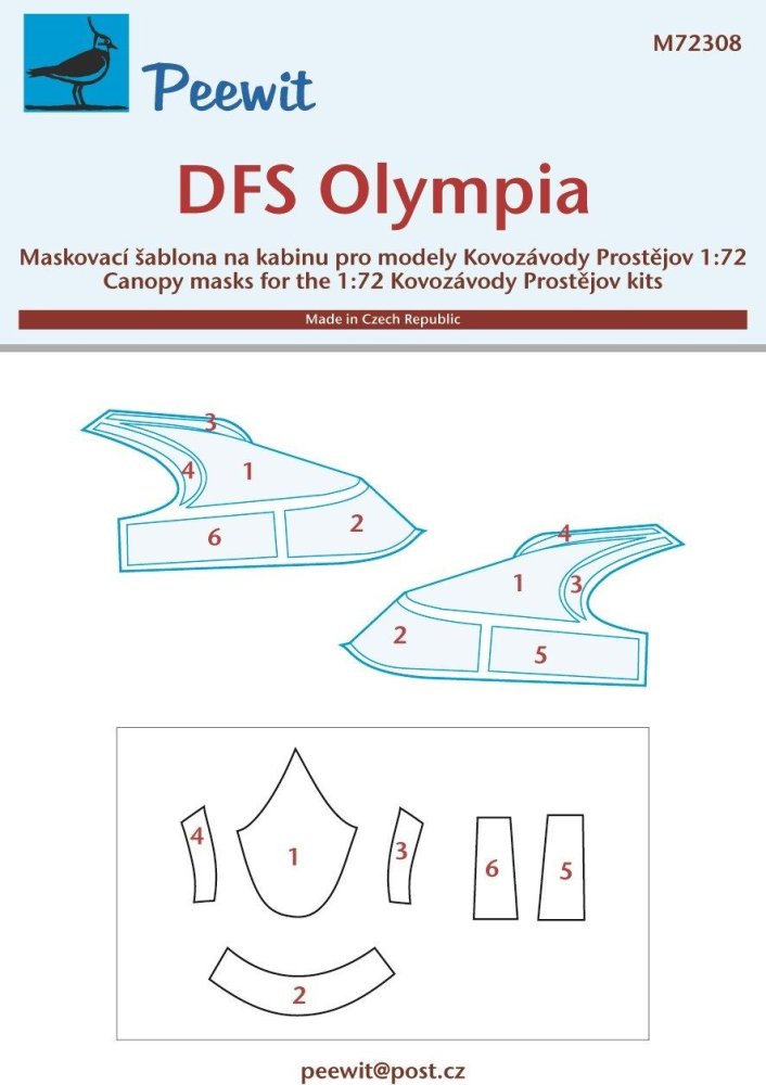 1/72 Canopy mask DFS Olympia (KP)