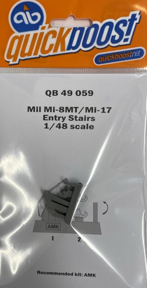 1/48 Mil Mi-8MT/Mi-17 entry stairs (AMK)