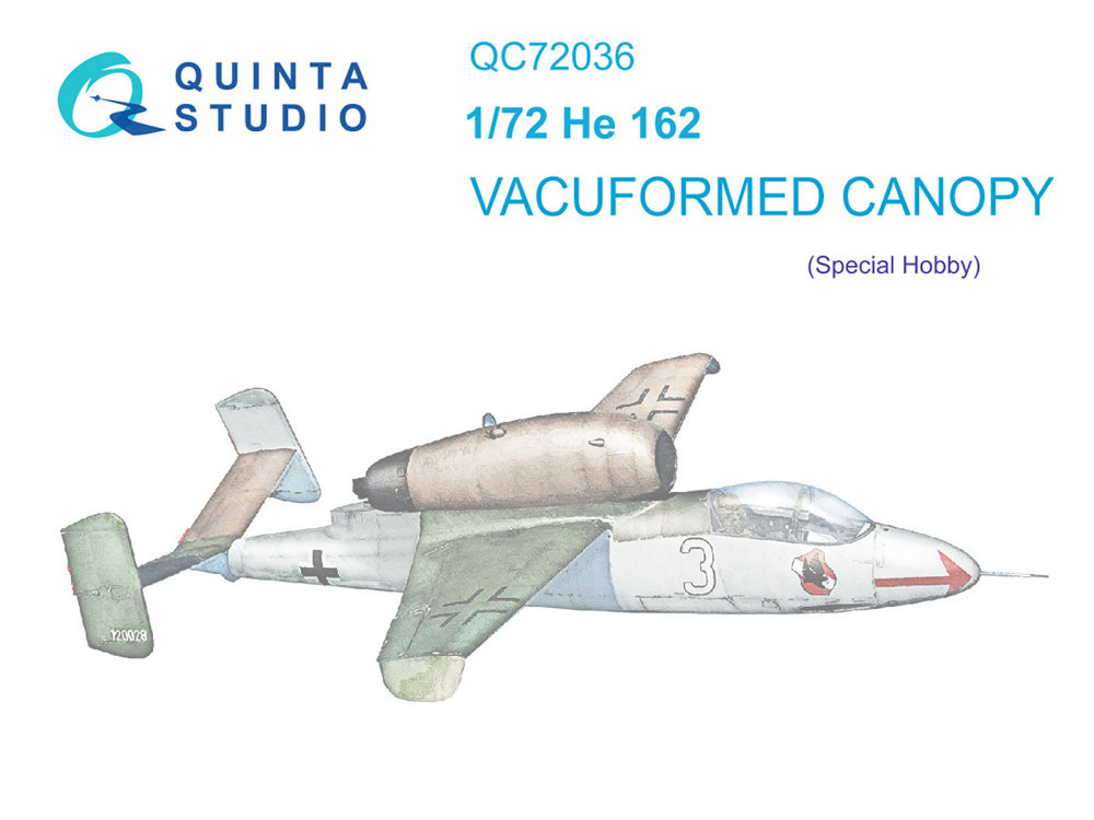 1/72 Vacu canopy He 162 (SP.HOB.)