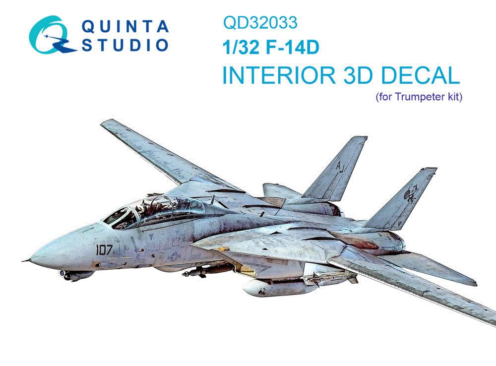 1/32 F-14D 3D-Printed & col.Interior (TRUMP)