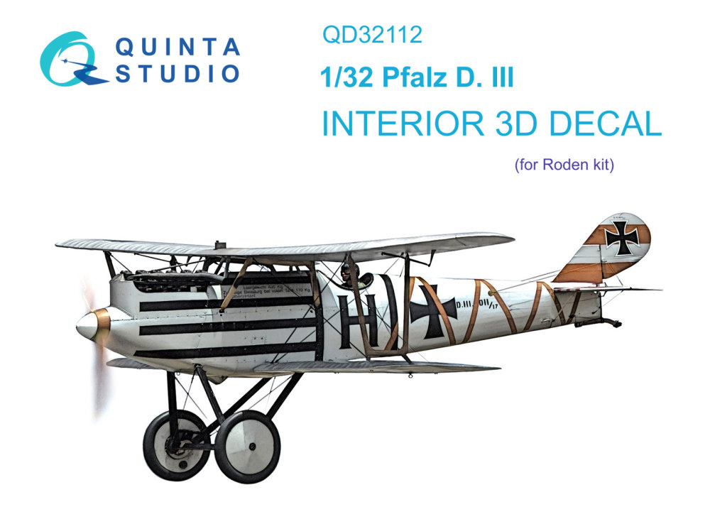 1/32 Pfalz D.III 3D-Printed & col.Interior (RDN)