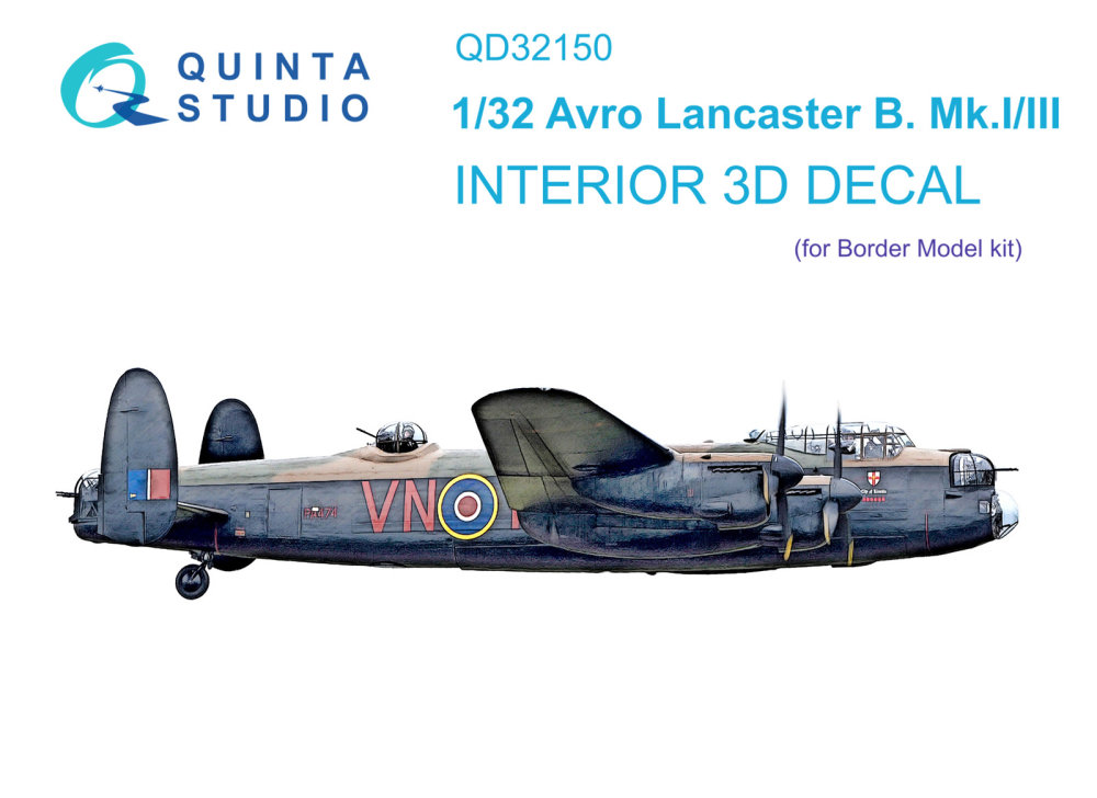 1/32 Avro Lancaster B. Mk.I/III 3D-Print.&col.Int.