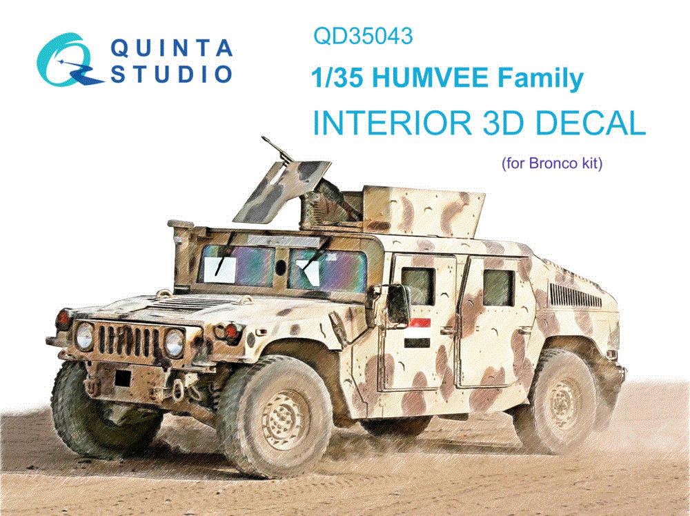 1/35 HUMVEE Family 3D-Printed&col.Interior BRONCO