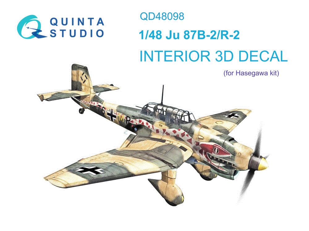 1/48 Ju 87B-2/R-2 3D-Printed & col.Interior (HAS)