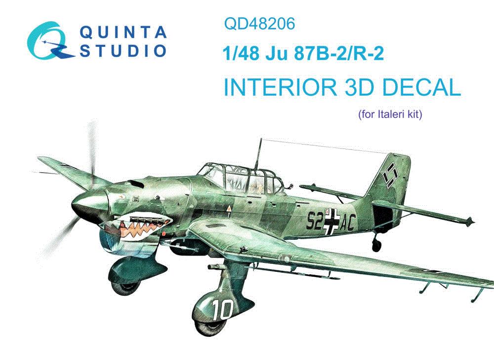 1/48 Ju 87B-2/R-2 3D-Printed & col.Interior (ITAL)