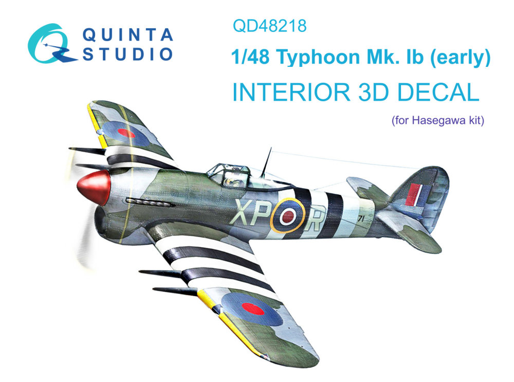 1/48 Hawker Typhoon Mk.1b early 3D-Printed&col.Int