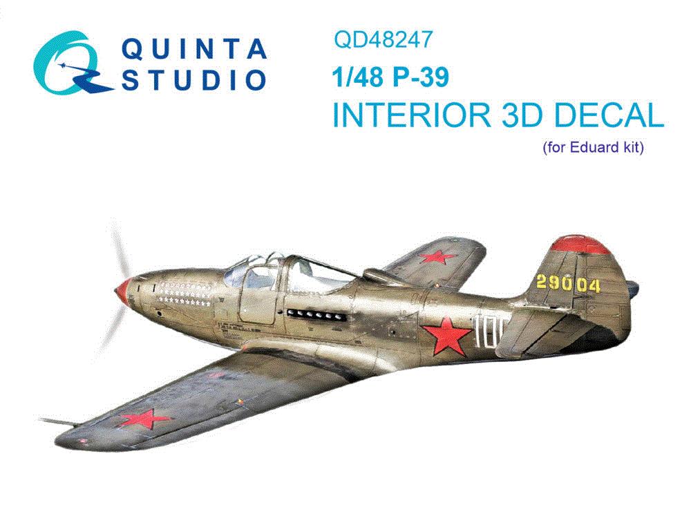 1/48 P-39 3D-Printed & col.Interior (EDU)