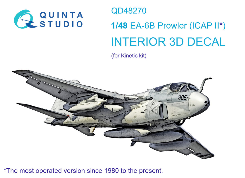 1/48 EA-6B Prowler (ICAP II) 3D-Printed&col.Inter.