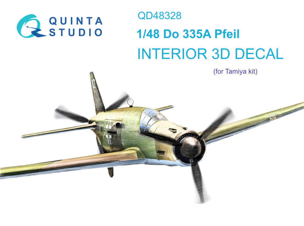 1/48 Do 335A Pfeil 3D-Printed&col. Interior (TAM)