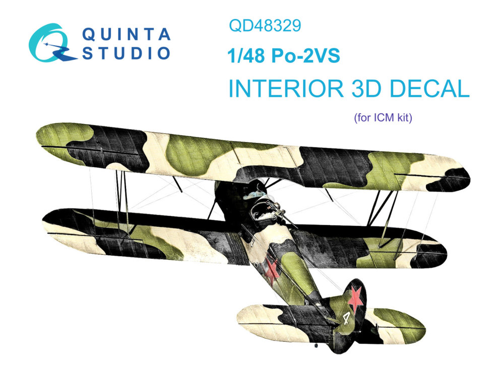1/48 Po-2VS 3D-Printed&col. Interior (ICM)