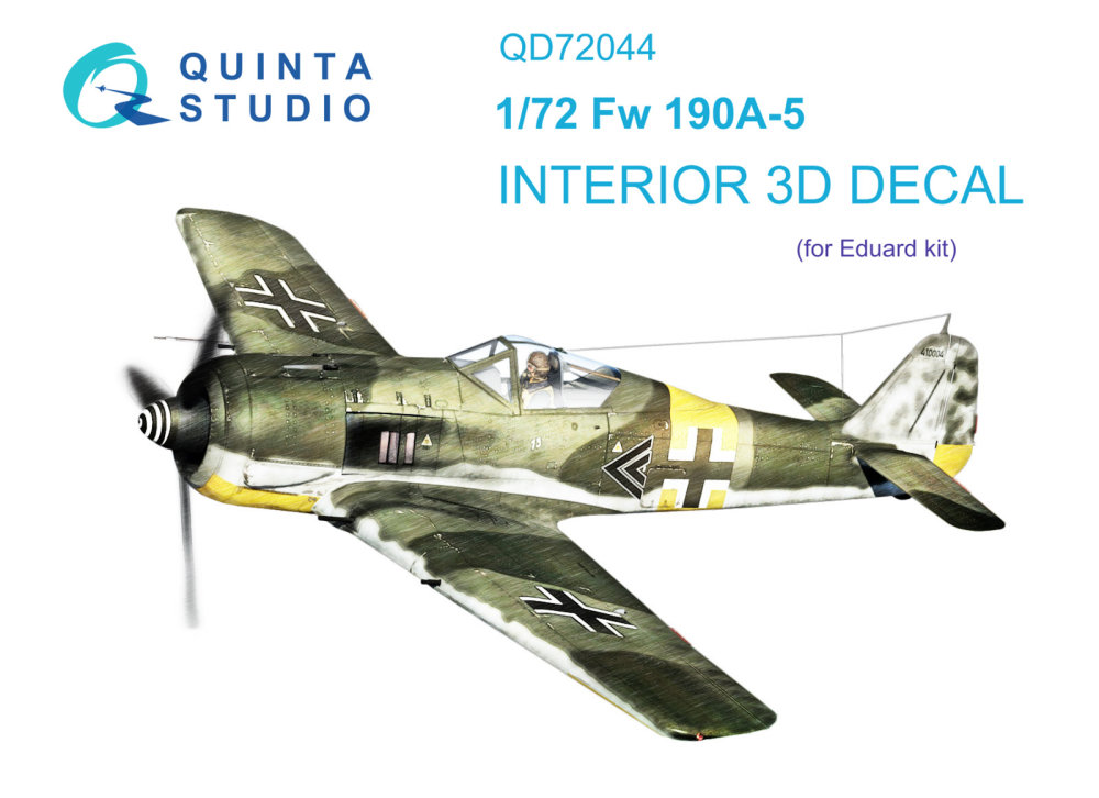 1/72 Fw 190A-5 3D-Printed & col.Interior (EDU)