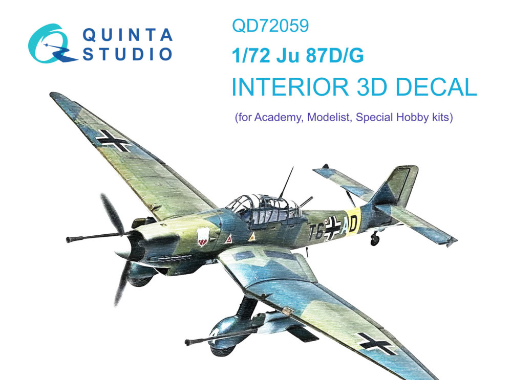 1/72 Ju 87 D/G 3D-Print&col.Interior (ACAD/SP.H.)