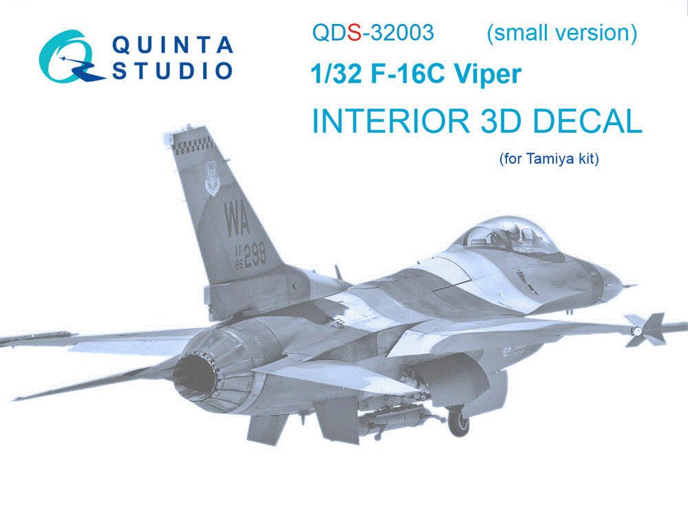 1/32 F-16C 3D-Printed & col.Interior (TAM) - SMALL