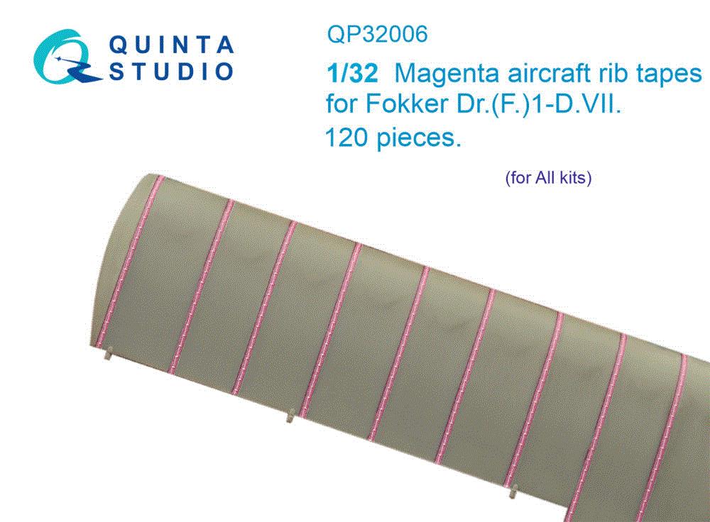 1/32 Magenta rib tapes Fokker Dr.(F.) I - D.VII 