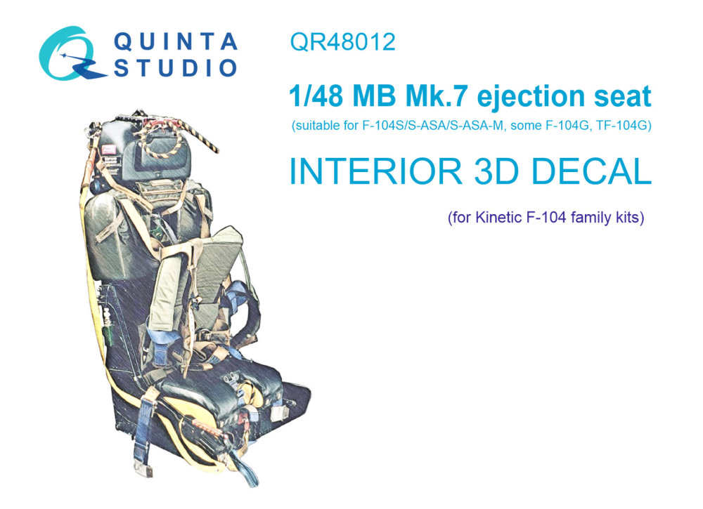 1/48 MB Mk.7 seat for F-104 family (KIN)