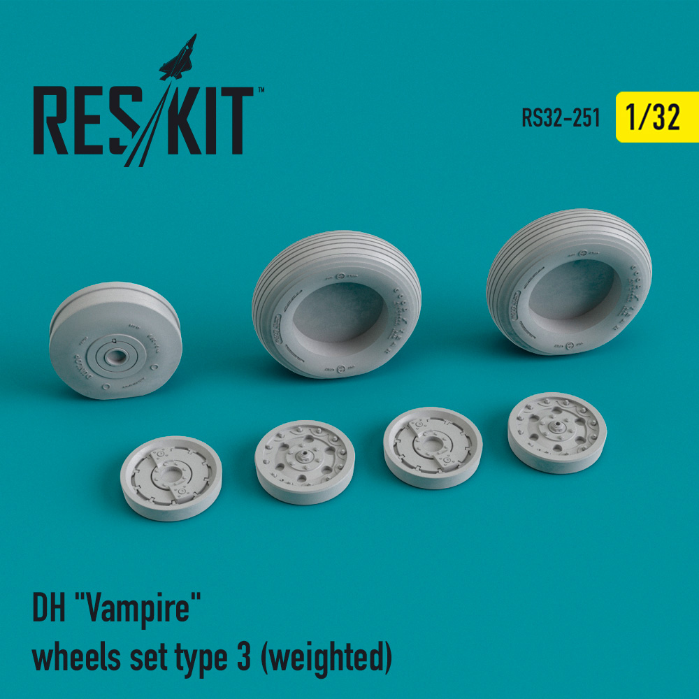 1/32 DH 'Vampire' wheels set type 3 (weighted)