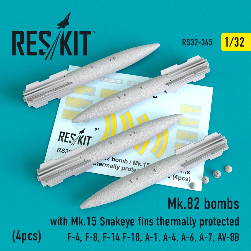 1/32 Mk.82 bomb w/ Mk.15 Snakeye Fins ther.prot.