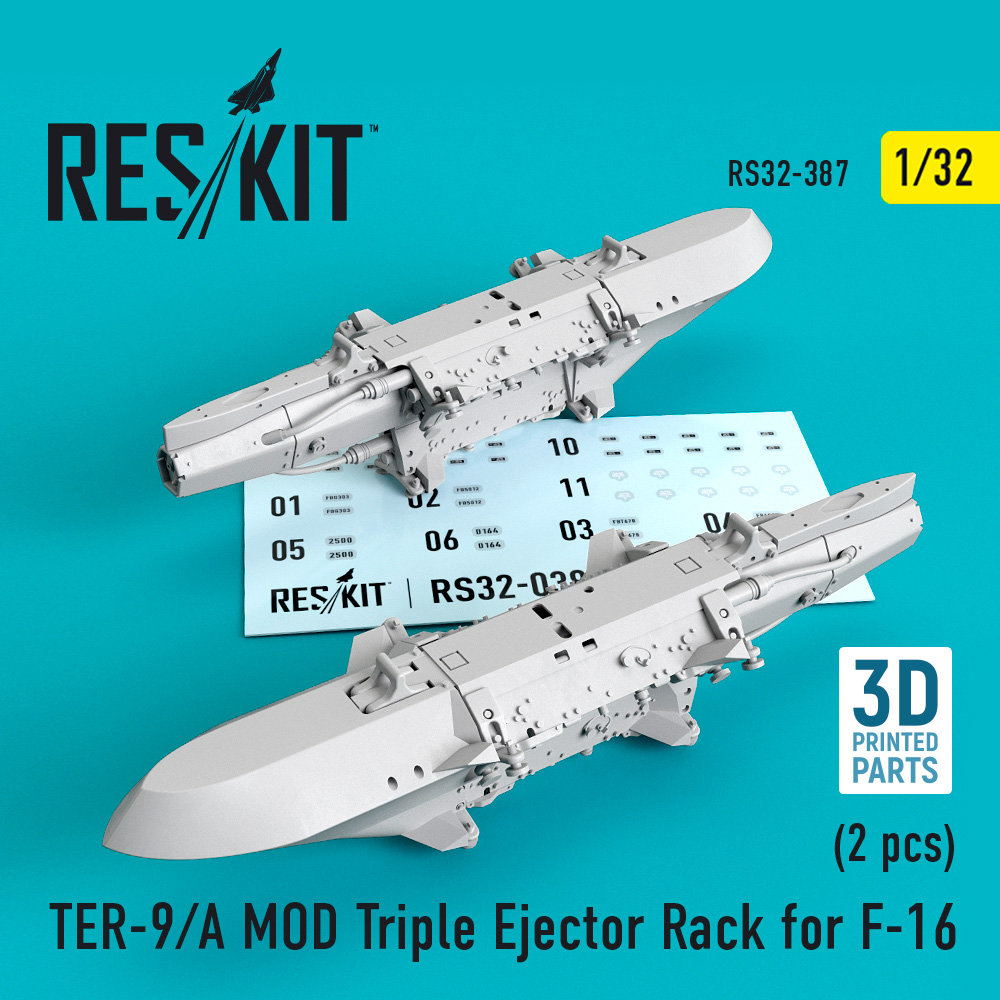 1/32 TER-9/A MOD Triple Eject.Rack for F-16 (2x)