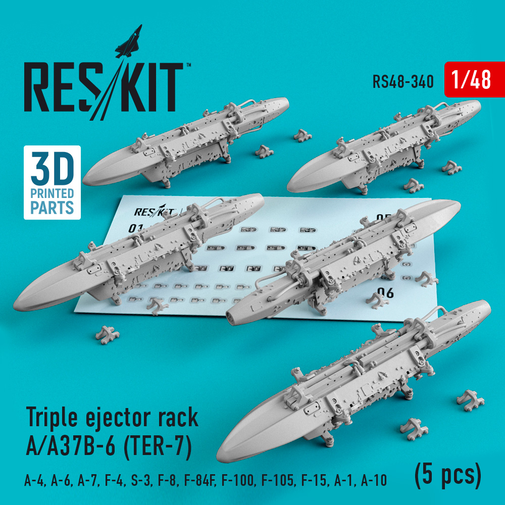 1/48 Triple ejector rack A/A37B-6 (TER-7) (5 pcs.)