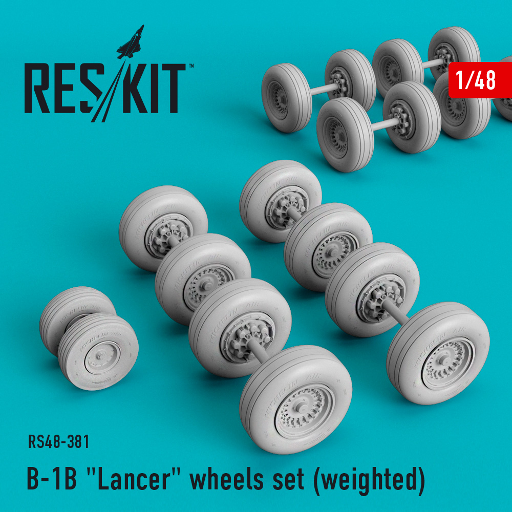 1/48 B-1B 'Lancer' wheels set (weighted)  