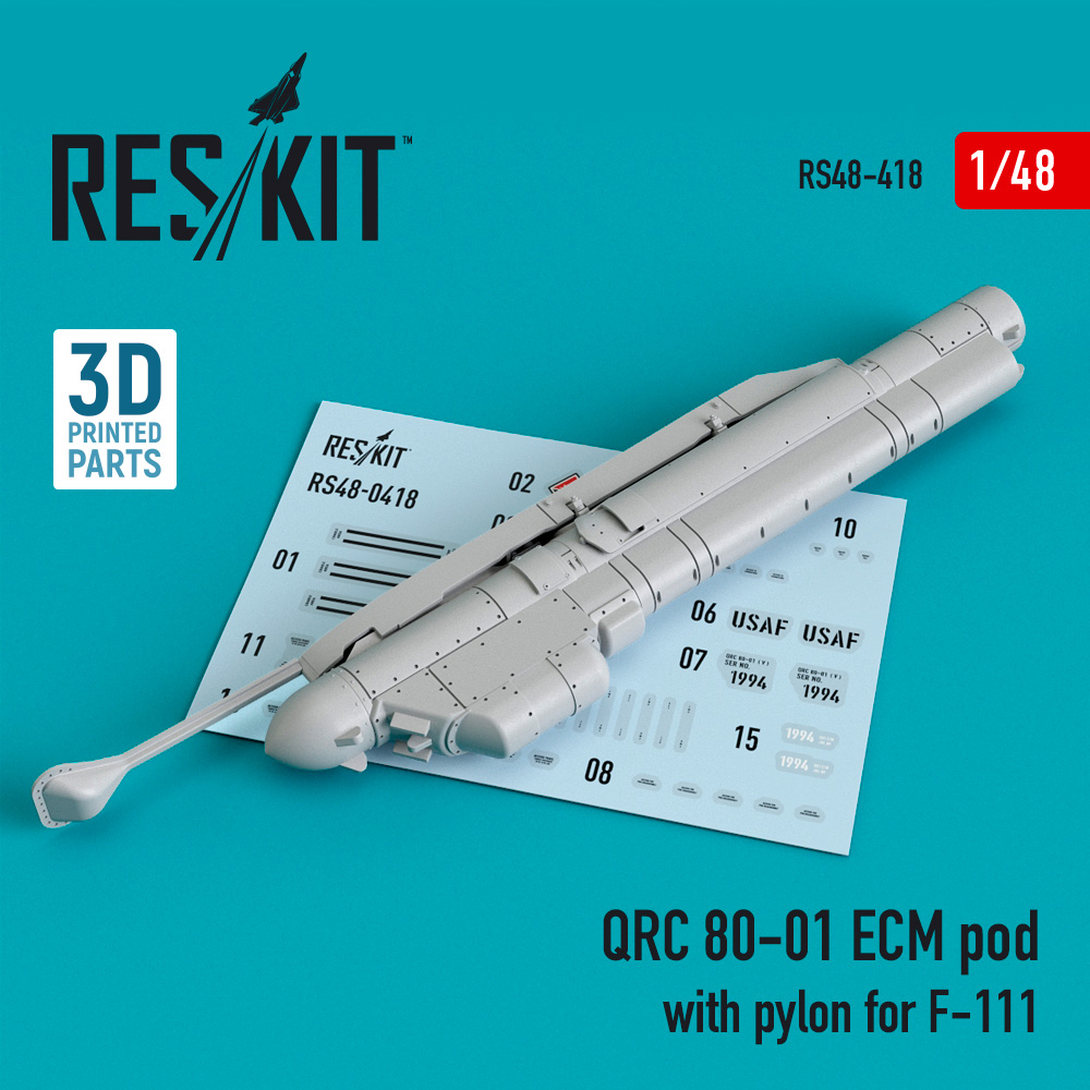 1/48 QRC 80-01 ECM pod w/pylon for F-111 