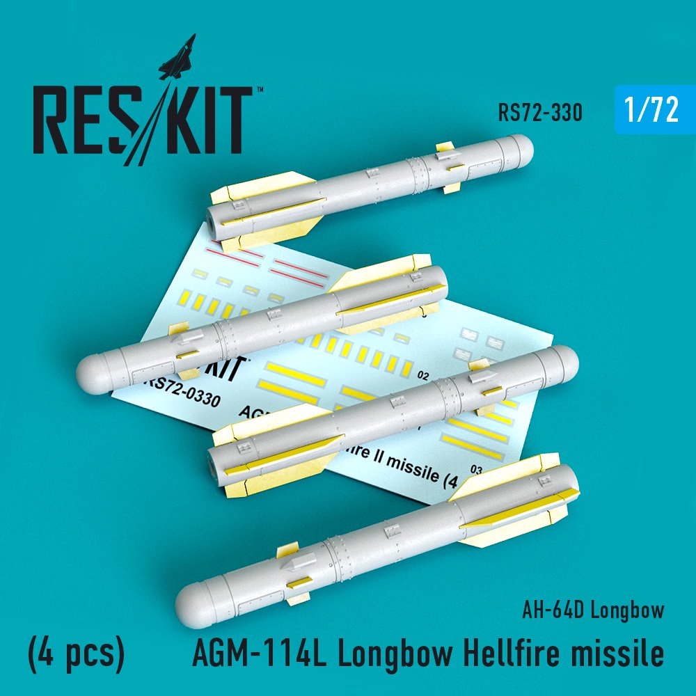 MODELIMEX Online Shop | 1/72 AGM-114L Longbow Hellfire missile (4 pcs .