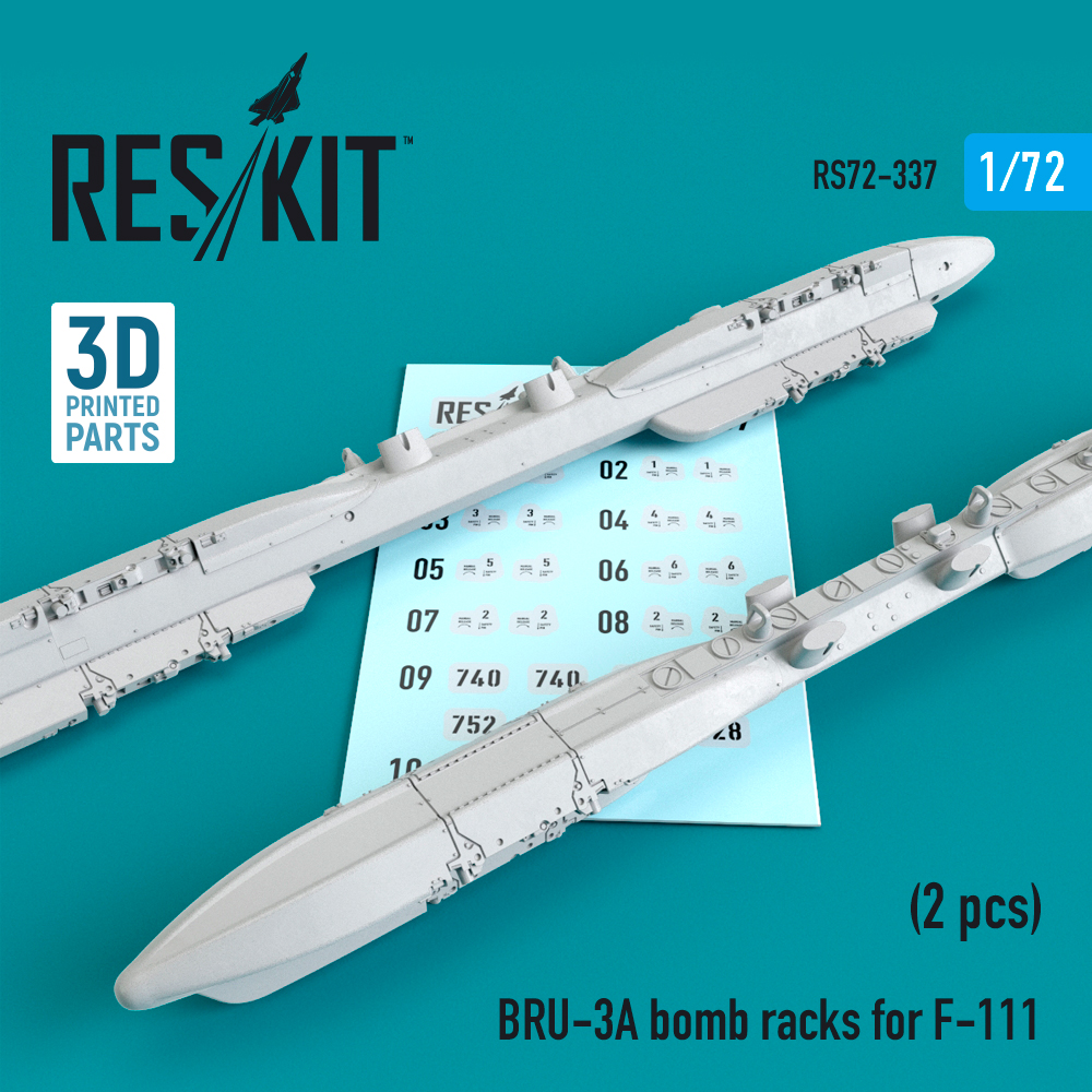 1/72 BRU-3A bomb racks for F-111 (2 pcs.) 3D-Print